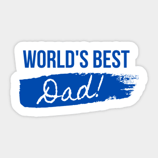 WORLD'S BEST DAD Sticker